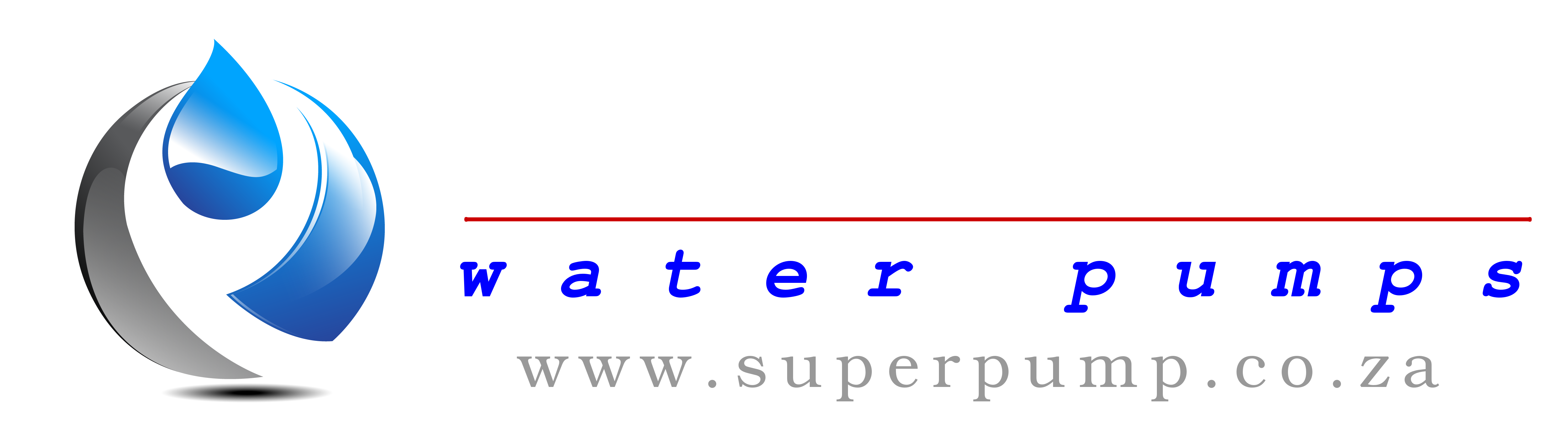 superpump water pump logo on white, gautengs premier pump company